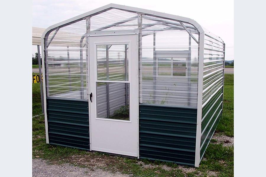 Metal frame greenhouse